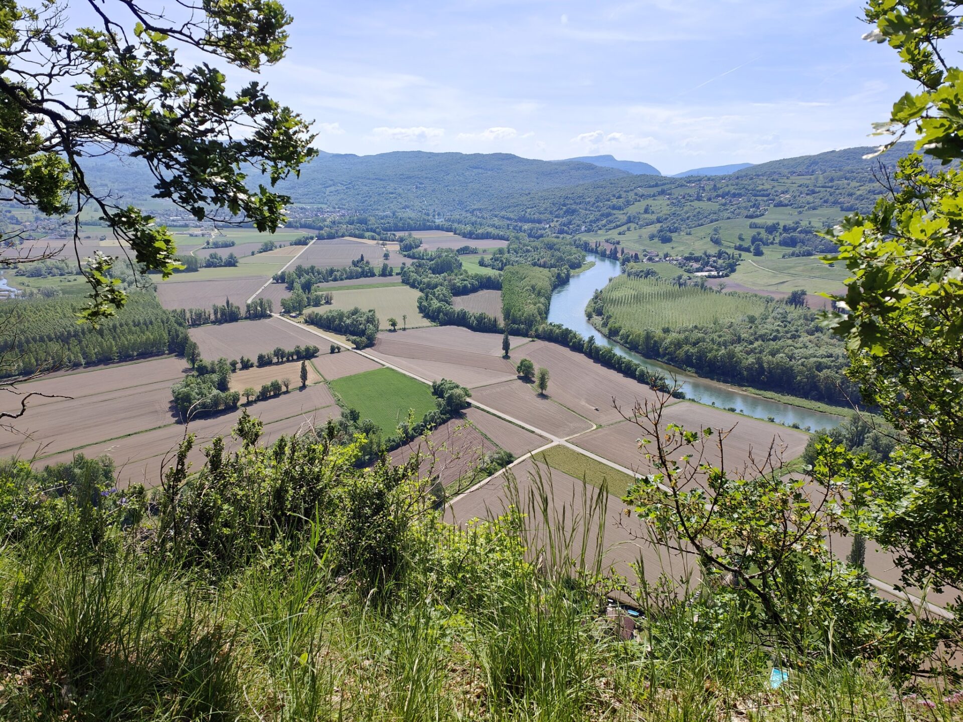 Und wieder ein Blick von oben auf die Rhône